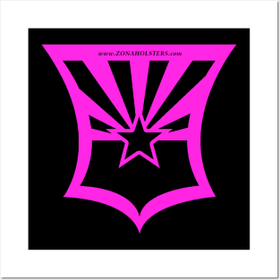 Zona shield pink Posters and Art